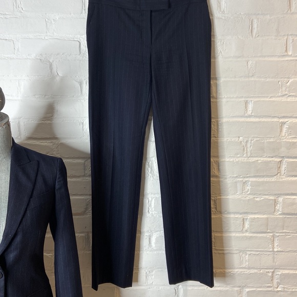 Stella McCartney Italian Navy Pinstripe Wool 2 Piece Suit Size 38 - Picture 4 of 16